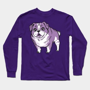 Purple Bulldog Long Sleeve T-Shirt